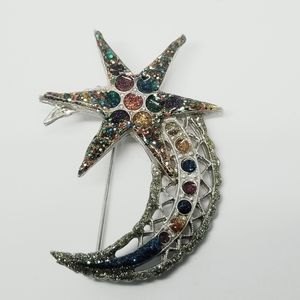 Shooting star brooch
